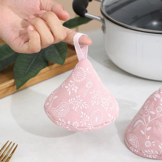 1Pc Triangle Pot Hat Non-Slip Stove Handle Mitt for Cast Iron Skillet Hanging Iron