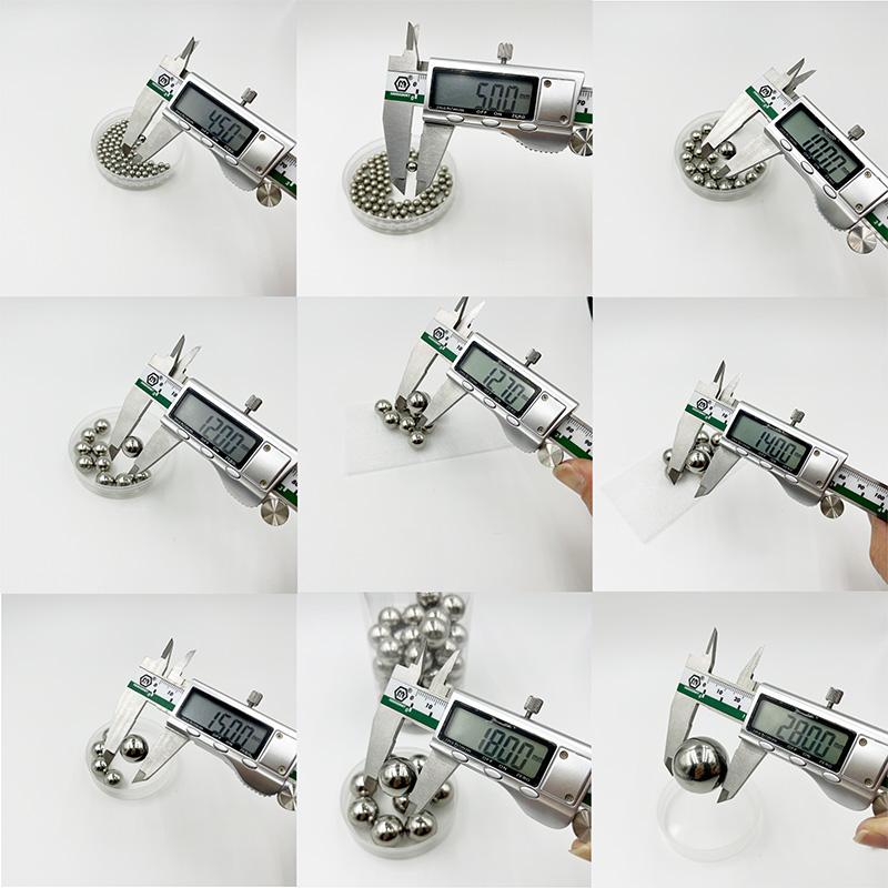 304 Stainless Steel Solid Ball Dia 2-12mm Precision Bearing Steel Small Pellet Marble Round Smooth Ball for MTB Kid Bike Scooter
