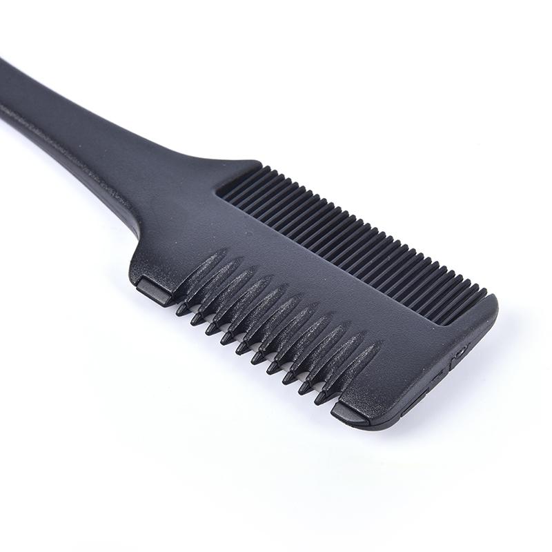 Двусторонняя расческа для бритвы для стрижки волос, истончение триммера с лезвиями