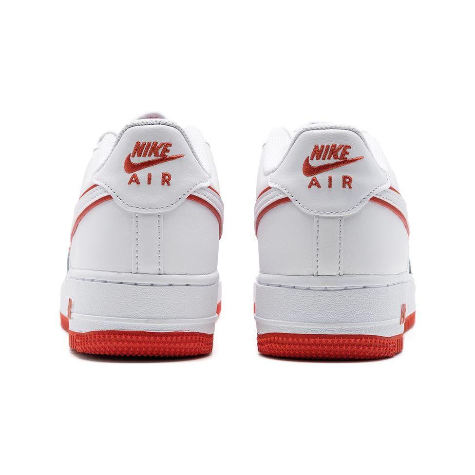 Nike Air Force 1 GS White Picante Red Детские кроссовки Aura Blue-Tint Aluminium DV7762-101
