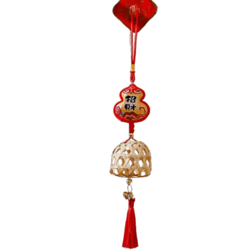 Creative Spring Festival Decoration Pendant Reusable New Year Ornaments Red Lantern String Home