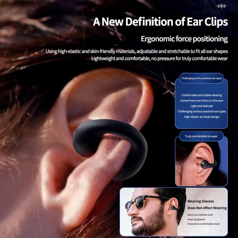 Наушники Bluetooth-клипсы HiFi стереонаушники Спортивные водонепроницаемые сенсорные наушники