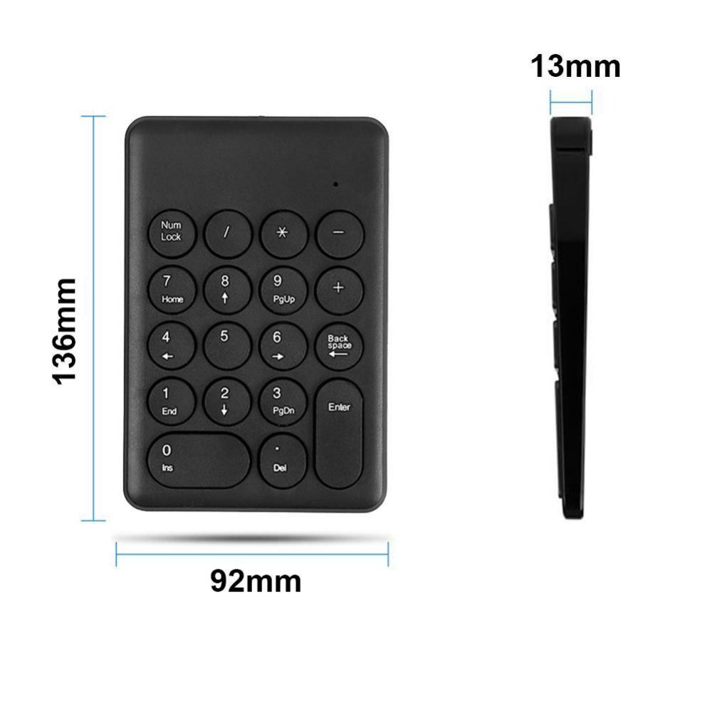 For Laptop Notebook Tablets Accounting Teller 2.4G Wireless Numpad Digital Keyboard Numeric Keypad