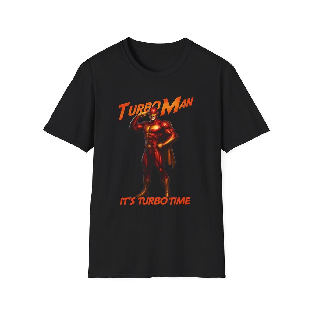 Футболка Turbo Man - Праздник в стиле ретро, Унисекс, Графическая футболка, Ретро-футболка по фильму,
