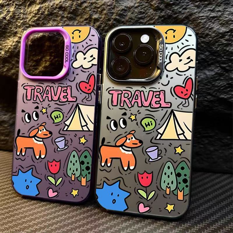 New graffiti puppy case for iPhone 18, iPhone 15 Pro Max/14, drop-proof for iPhone 13 Pro/12/11X