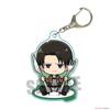 Attack on Titan Anime Tableware Style Acrylic Keychain, Levi Mikasa Eren Bag Decor
