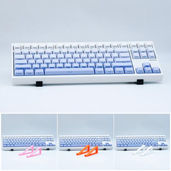 2Pcs Computer Keyboard Riser Stand Ergonomic Typing Non-Slip 20 Degrees Tilted Wired Wireless Keyboard Holder Home Office Desk Accessories