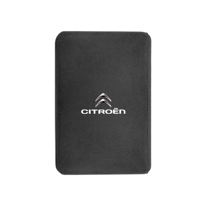 WSAU4 Car Armrest Box Heighten Pad Suede Arm Rest Cushion For Citroen C4 C3 C5 C5X e-C4 X e-C3 C-Elysee Berlingo C1 C6 C2 C-Crosser