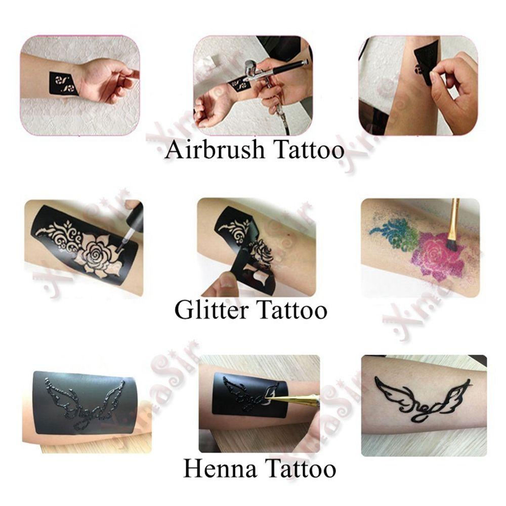 Mehndi Indian Style Beauty Henna Template Sticker Temporary Hand Decal Tattoo Stencils DIY Body Art