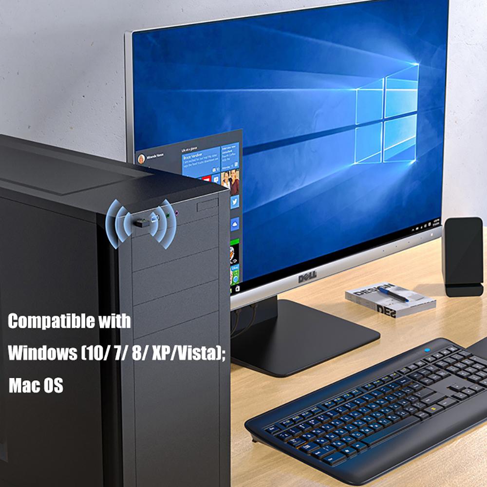 1200 Мбит/с Wi-Fi адаптер 2.4G/5G двухдиапазонная беспроводная сетевая карта Wi-Fi антенна Ethernet адаптер для ПК ноутбука Wi-Fi Dongle приемник