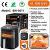 2025 European Standard Large Capacity Air Fryer Oven with Visible Floating Screen for Home Use.