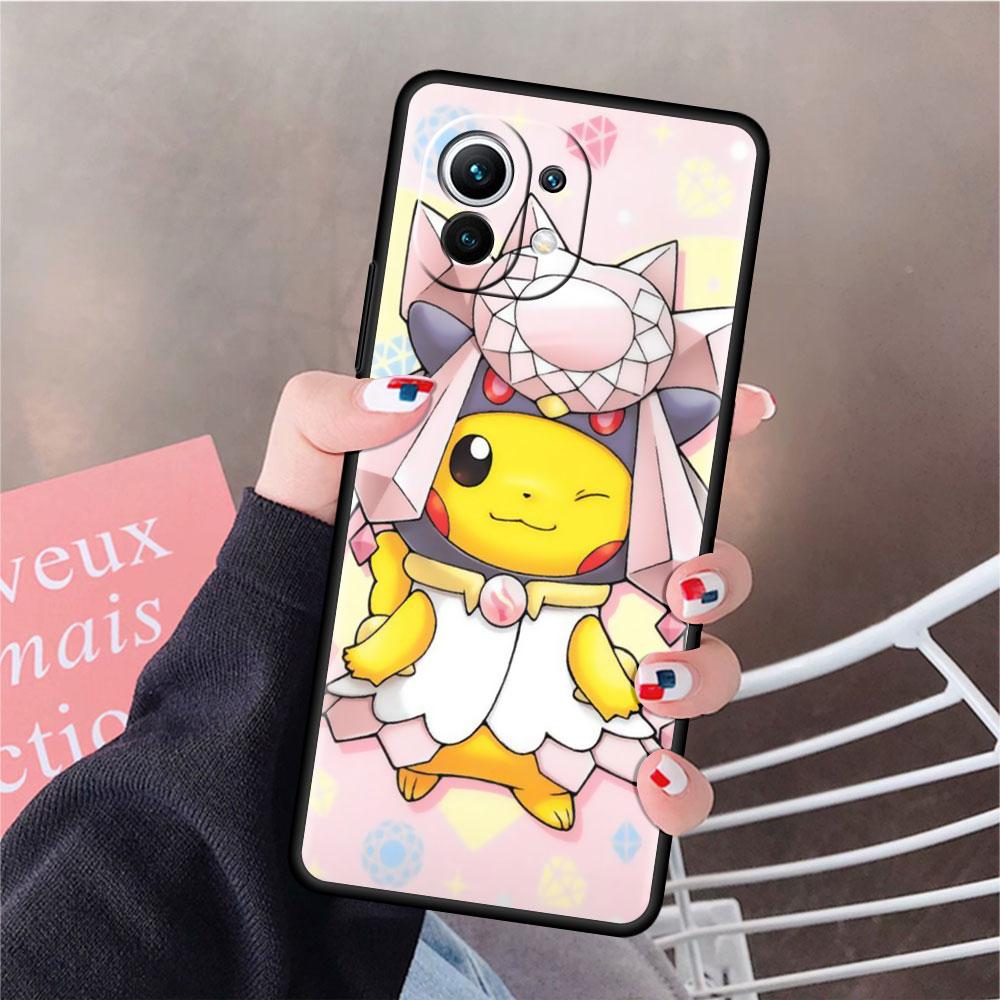 Забавный Мягкий силиконовый чехол Pokemon Pikachu для Xiaomi Mi 11 Lite 5G NE 11T Pro 12S Ultra 12 Note 10 10T 9T Чехол для телефона TPU Funda