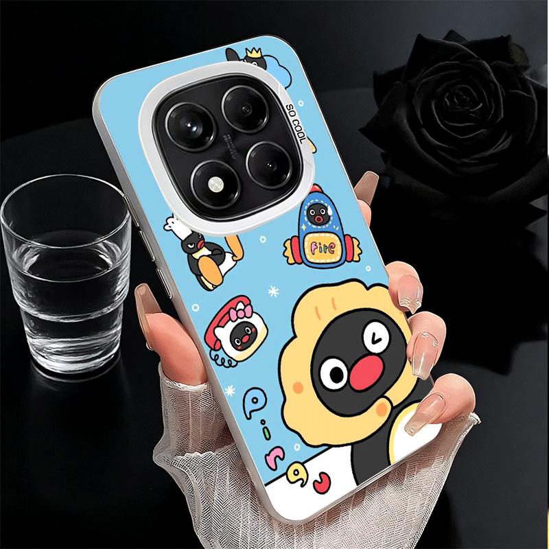Cartoon P-Pingu Penguin Soft Phone Case for Xiaomi Redmi Note 13 14 15 Pro Plus 12S 12 11S 11 11T 10S 10 Shockproof Cover Back S