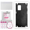 apgo Protective Skin Sticker for the Back+sides Compatible with Realme 8 5G, Full Wrap Film, Foil, Vinyl - Pattern Black Leather