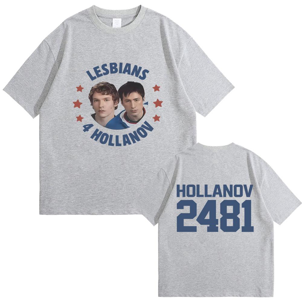 Heated Rivalry Shane Hollander Ilya Rozanov Hollanov 2481 Tshirt Men Women Oversized Streetwear Unisex Vintage T Shirts Tops