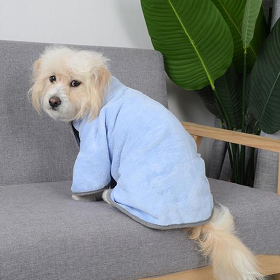Халат для домашних животных, быстросохнущий суперабсорбент, мягкая текстура, банное полотенце для собак и кошек, домашнее животное