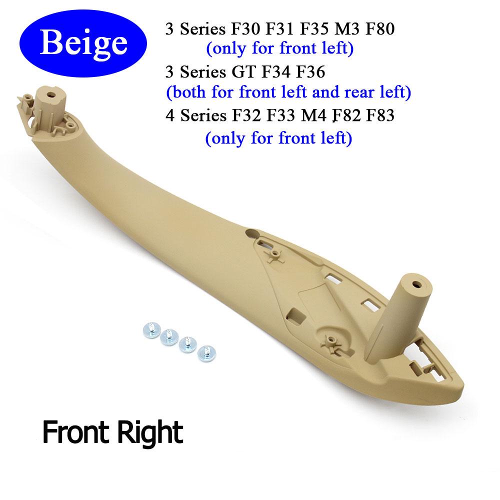 Автомобильные аксессуары, внутренняя дверь, черный, бежевый, левый и правый, сменная накладка на ручке для BMW M3 M4 F30 F34 F36 F32 F33