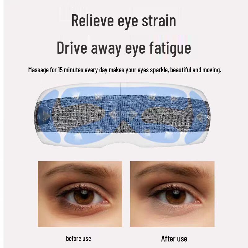 Smart Heated Eye Massager with Voice & Bluetooth CN plug (adapter included)