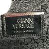 Versace With Strap Logo Bag Pouch Flap Clutch Bag Leather Black