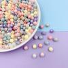 Высокое качество 40 шт./пакет 8 мм материалы для бисероплетения перламутровые красочные свободные бусины с отверстием DIY ювелирные аксессуары миндальное цветное многогранник поделки