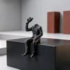 Украшение для дома Статуя Мага 3D-печатная фигурка сидящего мужчины Элегантные настольные украшения Стол