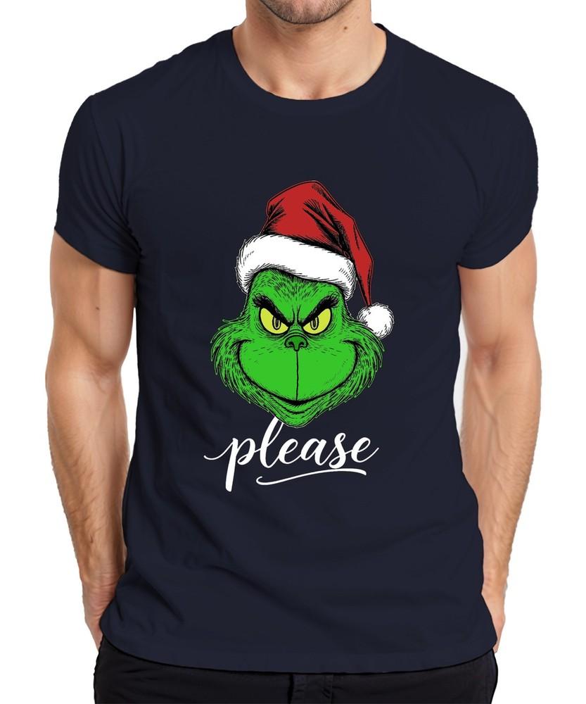 Grinch Please Christmas Gnome Funny Gift Xmas Grinch Unisexs Tshirt