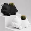 Cute Cactus Pot 3D Printed Dinosaur Shaped Succulents Pot, Planter for Small Home Office Decor Mini Plants, Decorative Desktop Flower Unique Gardening