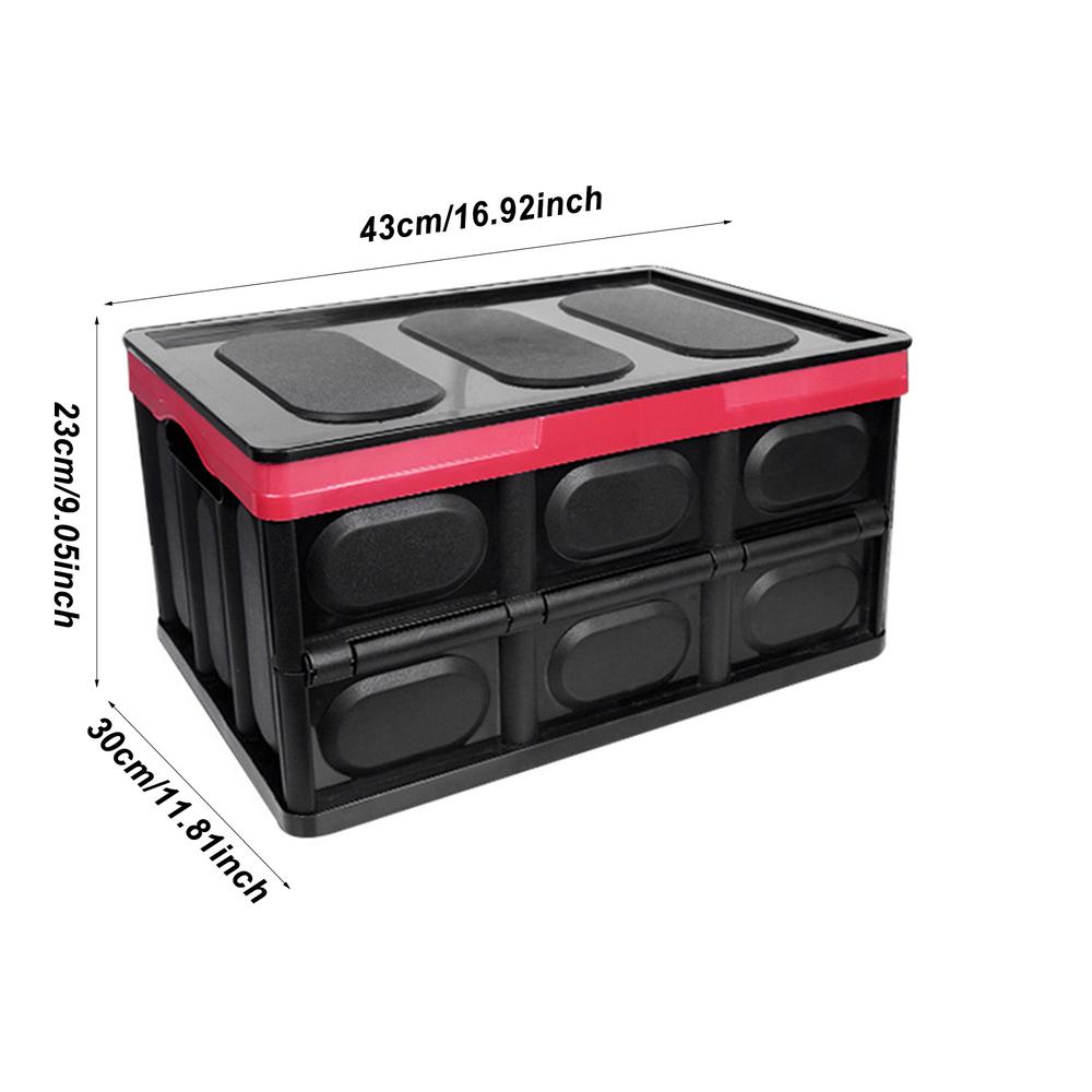 SUV Trunk Organizer 55/33L Capacity Car Trunk Storage Box With Waterproof Cover Large Capacity Grocery Organizer For Car Save