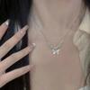 Magic Butterfly Dance Necklace Female Ins Sweet Chinese Style Pendant 2025 New Exquisite and Cute Clavicle Chain