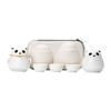 Light Luxury Panda Travel Tea Set, One Pot, Three Cups of Kuaike Cup, High-end Kung Fu Tea Set Gift Box, Business Gift Accompaniment