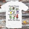 Plant These Save The Bees Gardening Botanical Planet T Shirt B862