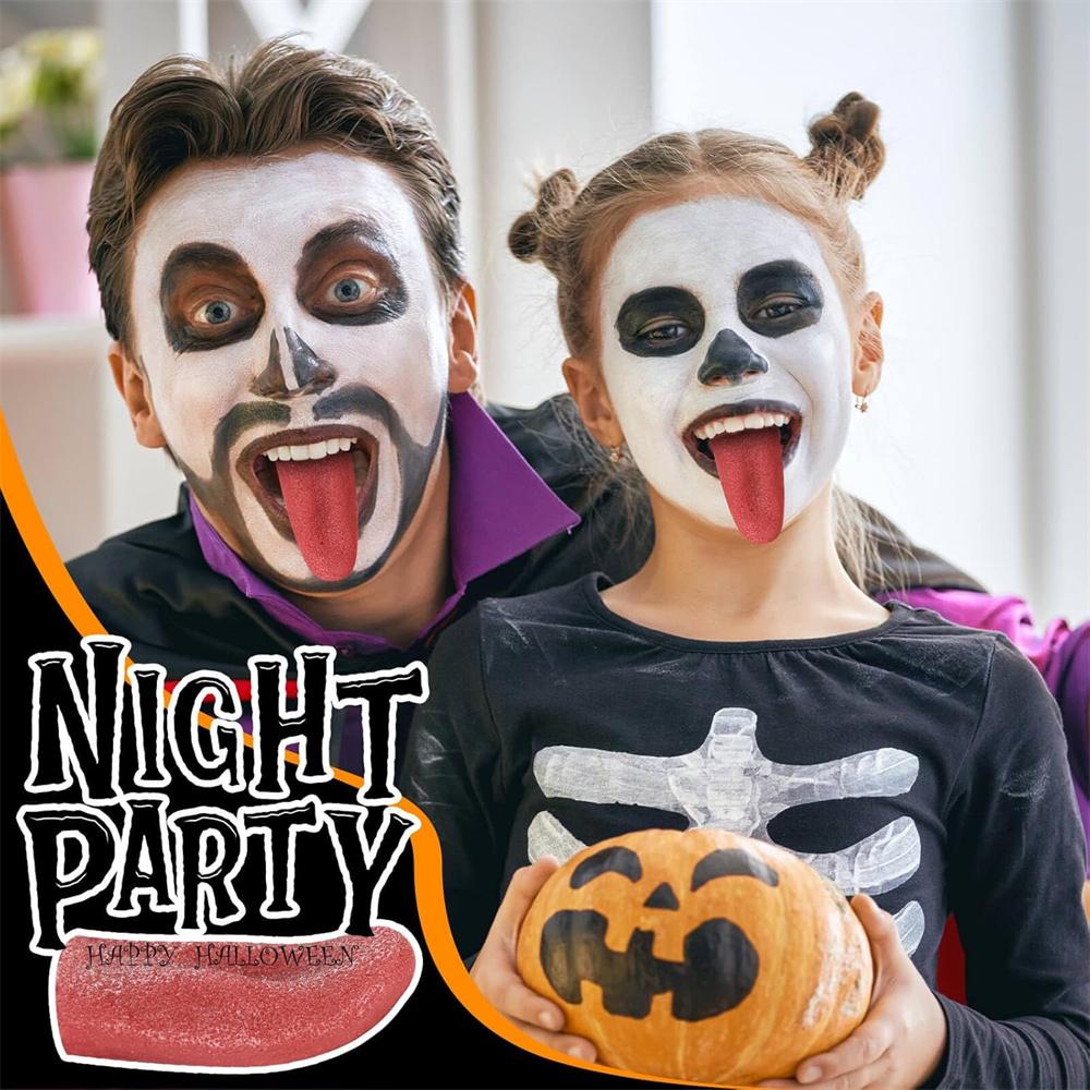 Хэллоуин Накладной Язык Реалистичный Ложный Язык Ужасающий Растягивающийся Язык Реквизит Хэллоуин Магический Трюк Аксессуары