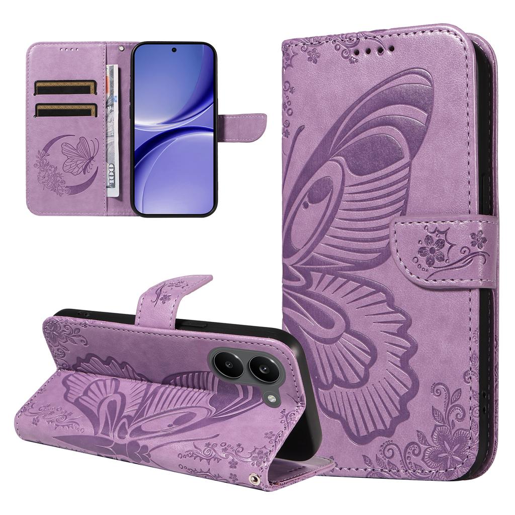 Flip Case for Redmi Turbo 5 5G - Leather/PU, Purple