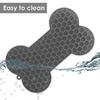 Bone Shape Silicone Licking Pad Pet Dog Peanut Butter Slow Food Bowl Eating for Cats Dogs Feeder Feeding Lickmat