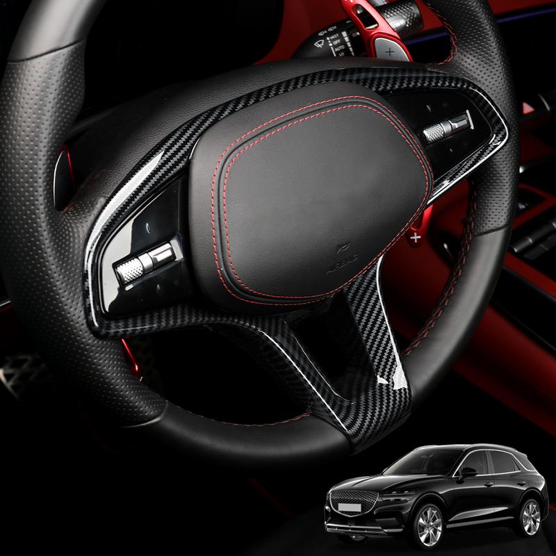Для Genesis GV70 -2025 Автомобильный Тюнинг Углеродное Волокно Центральная Консоль Кнопки Окна Переключения Передач Верхняя Крышка Вентиляционного Отверстия Аксессуары LHD