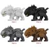 1pcs Medieval Lotr Action Figures Raider Soldiers Armored Wolf Rider Mount Knights Building Blocks Bricks Toys for Kid Gifts
