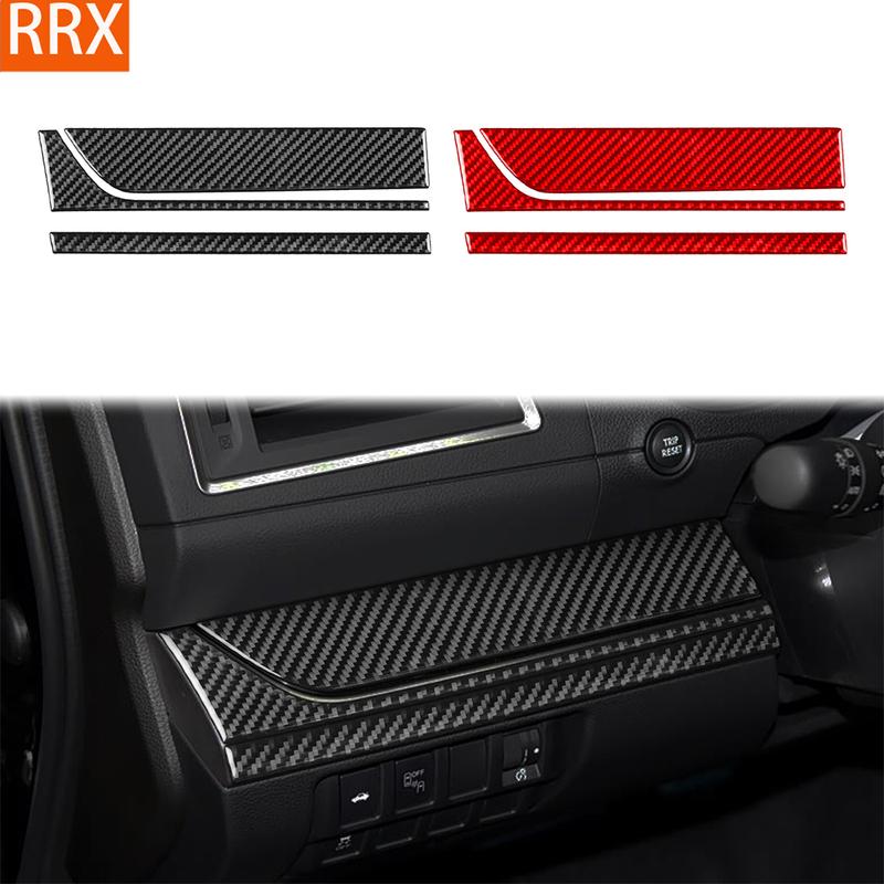 For Subaru Outback Legacy 2015-2017 Real Carbon Fiber Stickers Driver’s side Panel Cover Car Accessories Interior decorative