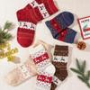1Pair Womens Socks Winter Thermal Warm Vintage Christmas Mixed Middle Tube Socks Funny Christmas Gift