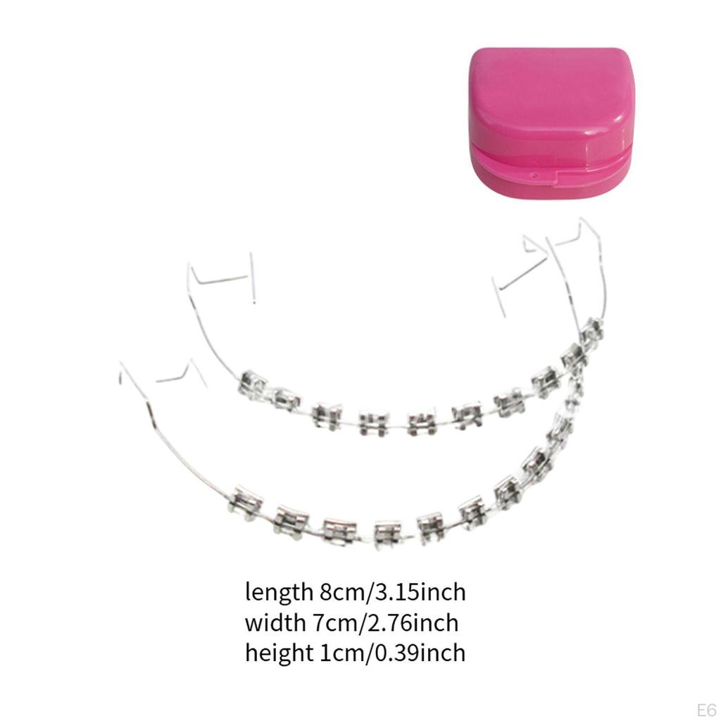 Временное украшение для зубов Сделай сам Цветная цепочка для брекетов для подростков и детей