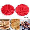2шт вафельные формы силиконовые вафельницы формы для кексов в форме сердца инструменты для выпечки кухонные принадлежности