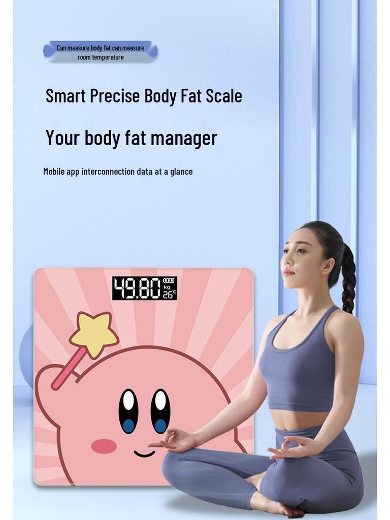 Компактные Bluetooth весы для измерения жировой массы тела - Перезаряжаемые и точные электронные весы