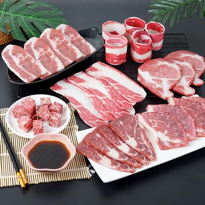 Высококачественная имитация свежего мяса, говядины, свинины, бараньих ребрышек, стейка, модель, для ресторана, искусственная еда, кухонное украшение, 5 шт. в наборе