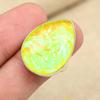Yellow Australian Triplet Opal Gemstone 925 Sterling Silver Jewelry Fancy Ring