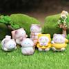Миниатюрная фигурка кошки из смолы, микро-статуэтка мультяшной кошки, крошечные животные, поделки для DIY, моховый пейзаж, кукольный домик, декор для сада, топпер для торта на день рождения