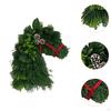 Horse Head Christmas Wreath Ornaments Xmas for Hotel Fireplace Office