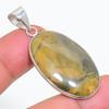 Natural Sonora Sunrise Gemstone 925 Sterling Silver Jewelry Pendant 1.77" I5m29