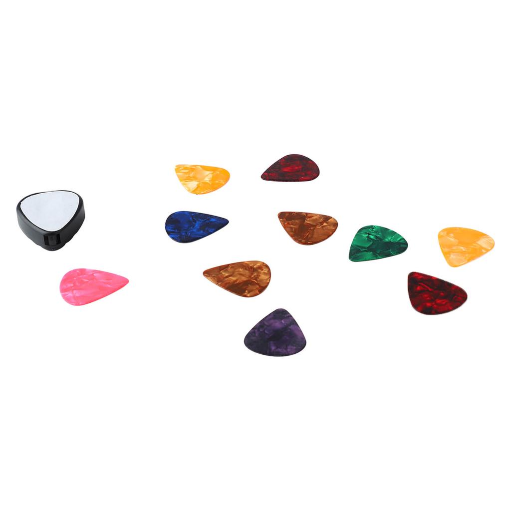 10 шт. Медиатор для гитары Плектр и Набор держателей для медиаторов для гитары Портативный инструмент для басовых аксессуаров