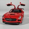 Масштаб 1/32 Литой сплав Benz SLS AMG Модель суперспортивного автомобиля Симуляция Звук и свет Игрушка Праздничный подарок для друзей Коллекционировать