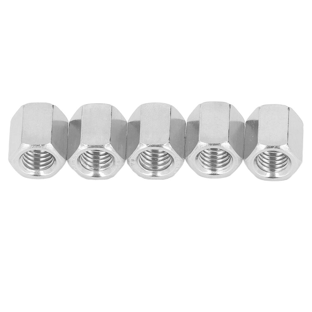 20 Pcs Hex Coupling Nut M8x1.25 12 L14mm Threaded Rod Connector 304 Stainless Steel Rod Coupling Nuts
