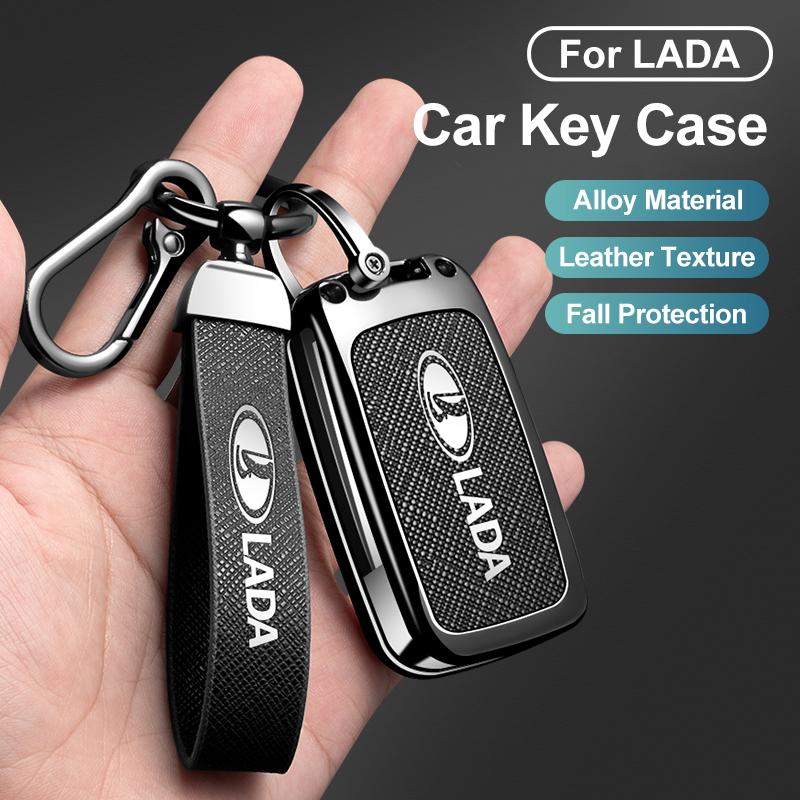 Автомобильный чехол-сумка для ключей из цинкового сплава для Lada Vesta Niva Samara Kalina Largus Priora Xray Granta Cross Декоративные аксессуары для корпуса ключа